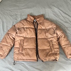 TAN/GOLDEN BP PUFFER JACKET FOR SALE!! 🌸🌸🌸